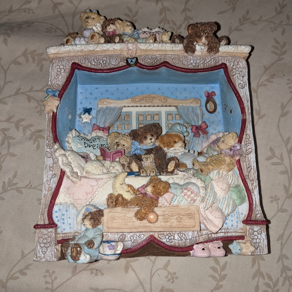 The San Francisco Music Box Co. Shoebutton Bears "SweetDream Bears" Limited Edit